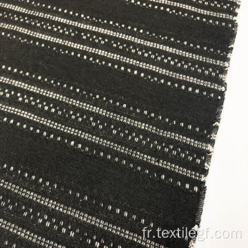 Tissu à tricoter avec ligne noire et blanche